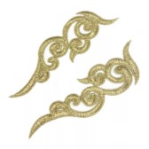 Kód: 39394 Páros csipke 16x5cm - GOLD